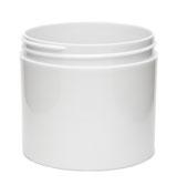 16oz 89-400 White PP Thick Wall Jar - CASED 72 - Rock Bottom Bottles / Packaging Company LLC