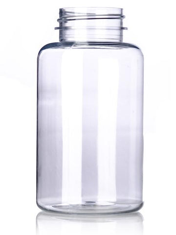 200 cc clear PET pill packer bottle with 38-400 neck finish - CASED 290 - Rock Bottom Bottles / Packaging Company LLC