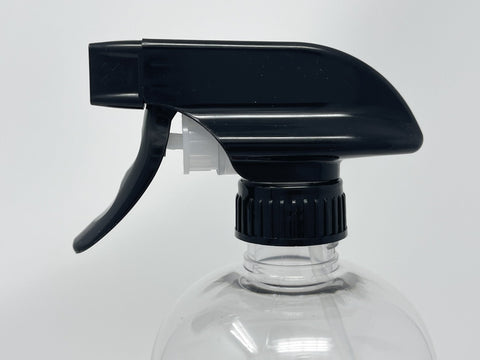 28-410 Black Trigger Sprayer 9.25in Dip Tube - High Profile Mixor - CASED 500 - Rock Bottom Bottles / Packaging Company LLC