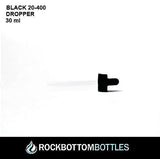 30ml Clear Boston Round Glass Bottle (20/400 neck) - Rock Bottom Bottles / Packaging Company LLC