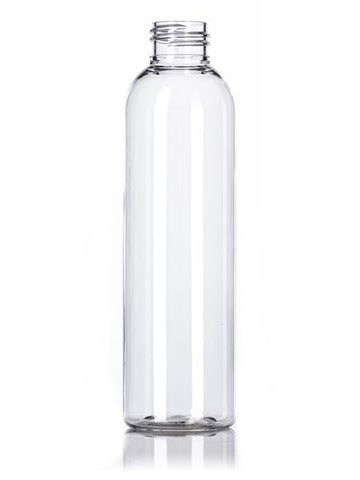 6 oz clear PET cosmo round bottle with 20-410 neck finish - 375 per case - Rock Bottom Bottles / Packaging Company LLC