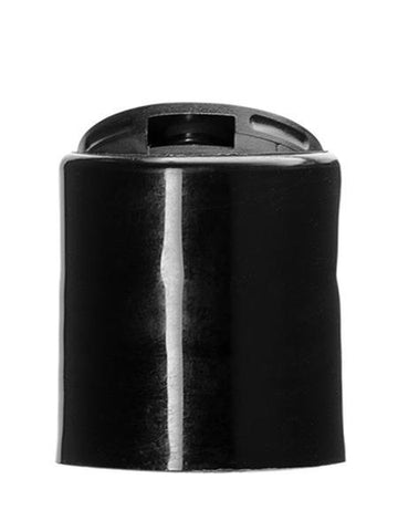 24-410 Black Disc Cap Smooth - Cased 3700 - Rock Bottom Bottles / Packaging Company LLC