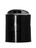 24-410 Black Disc Cap Smooth - Cased 3800 - Rock Bottom Bottles / Packaging Company LLC