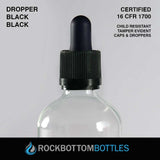 30ml Clear Glass Bottle 30-GL-CLR - Rock Bottom Bottles / Packaging Company LLC