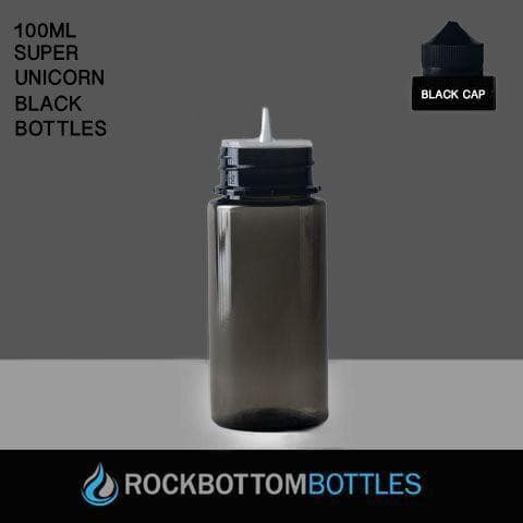 100ml Black G4 Super Unicorns - Cased 396 - Rock Bottom Bottles / Packaging Company LLC