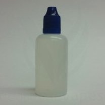 100ml LDPE Natural Bottle Cases 550 CRC Black Cap and tip - Rock Bottom Bottles / Packaging Company LLC