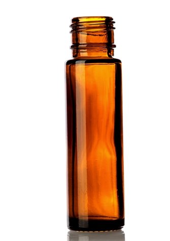 10ml Amber Glass Roll On Bottle 16-415 Cased 600 - Rock Bottom Bottles / Packaging Company LLC