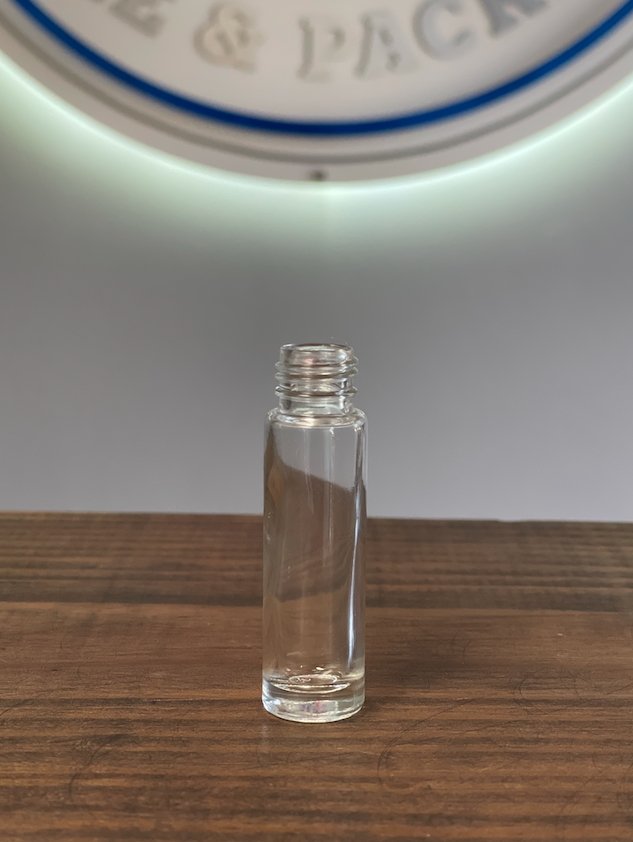 10ML Clear / Flint Glass 16MM Roll On bottles Cased 600 - Rock Bottom Bottles / Packaging Company LLC