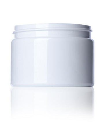 12 oz White PET single wall jar with 89-400 neck finish - CASED 280 - Rock Bottom Bottles / Packaging Company LLC