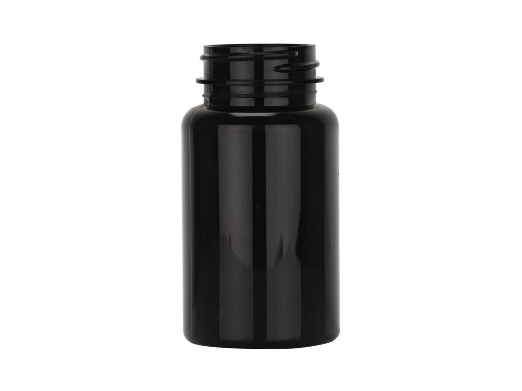 120cc PET Black/Dark Amber Packer Bottle 38-400 Neck - Cased 500 - Rock Bottom Bottles / Packaging Company LLC