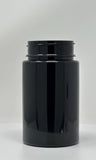 120ml / 4oz 44mm CRCTE Black PET Jar Cased 576 Jar ONLY Lid Sold Separately - Rock Bottom Bottles / Packaging Company LLC