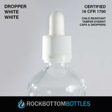 120ml Clear Glass Bottle - Rock Bottom Bottles / Packaging Company LLC