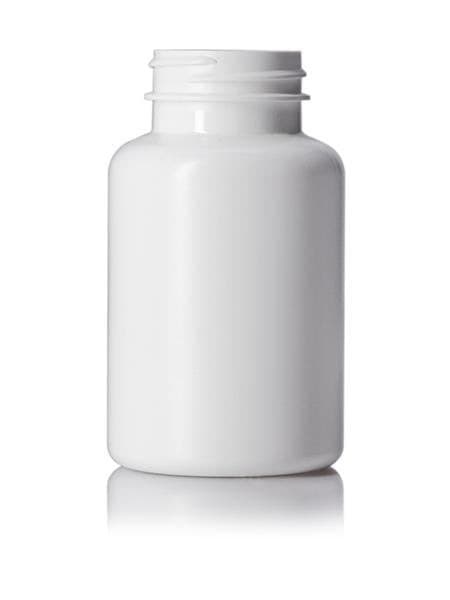 150 cc white HDPE pill packer bottle with 38-400 neck finish CASED 415 - Rock Bottom Bottles / Packaging Company LLC