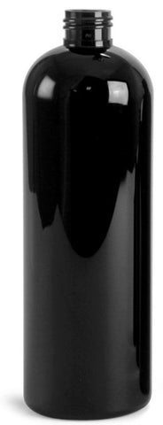 16oz 24-410 Black PET Cosmo Bottle - Cased 216 - Rock Bottom Bottles / Packaging Company LLC