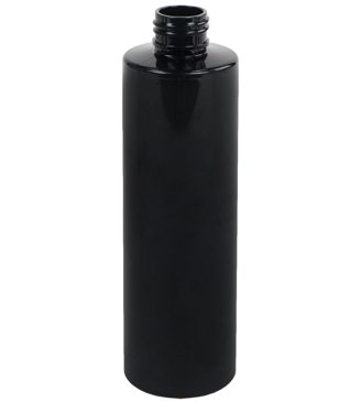 16oz Black Pet Cylinder 28-410 Cased 189 - Rock Bottom Bottles / Packaging Company LLC