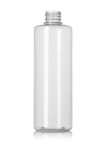 16oz Clear PET Cylinder Bottle w/ 28-410 Neck - Cased 189 - Rock Bottom Bottles / Packaging Company LLC