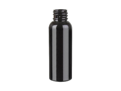 1oz Black Cosmo PET 20-410 CASED 1500 - Rock Bottom Bottles / Packaging Company LLC