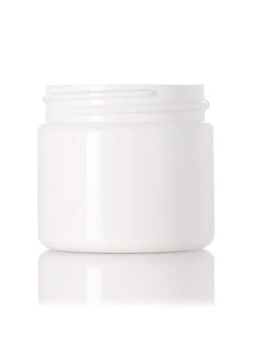 2 oz White PET single wall jar with 48-400 neck finish - CASED 736 - Rock Bottom Bottles / Packaging Company LLC
