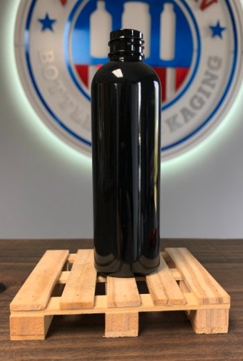 20-410 60ml / 2oz Black PET Cosmo Cased 1200 - Rock Bottom Bottles / Packaging Company LLC