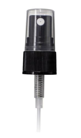 20-410 Black Fine Rib Fine Mist Sprayer - 110mm DT - CASED 3000 - Rock Bottom Bottles / Packaging Company LLC