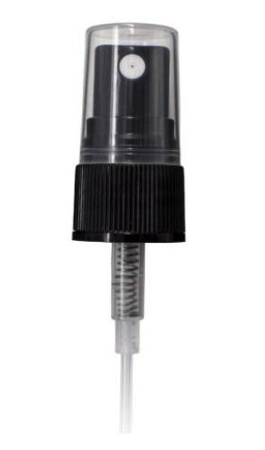 20-410 Black Fine Rib Fine Mist Sprayer - 83mm DT - CASED 3000 - Rock Bottom Bottles / Packaging Company LLC