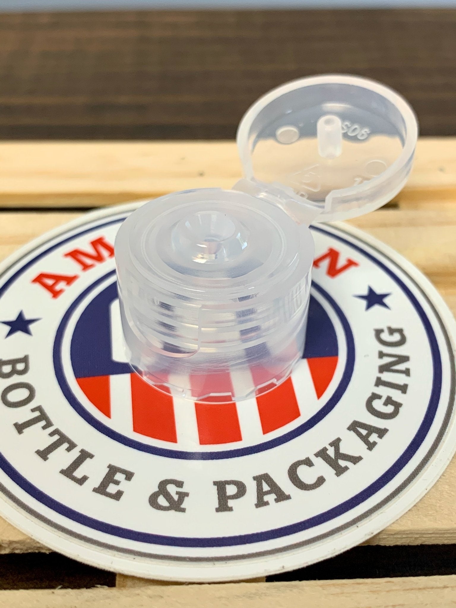 20-410 Clear Fine Ribbed Flip Top Caps - Cased 5000 - Rock Bottom Bottles / Packaging Company LLC
