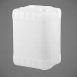 20 liter HDPE Tight Head Container Natural 1,200 gram Weight Reike 70mm TE Neck w/ 21mm Vent - 60 per pallet - Rock Bottom Bottles / Packaging Company LLC