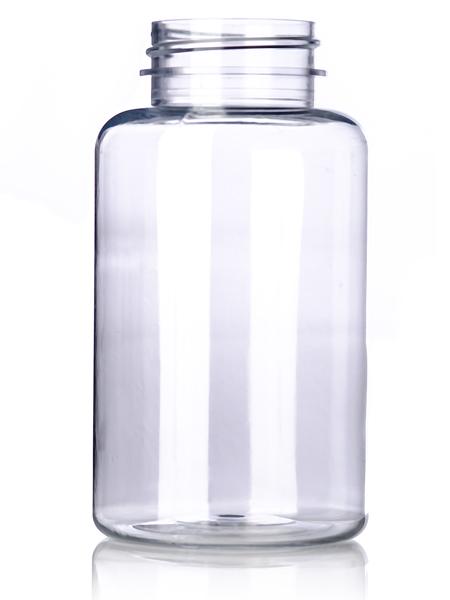 200 cc clear PET pill packer bottle with 38-400 neck finish - CASED 285 - Rock Bottom Bottles / Packaging Company LLC