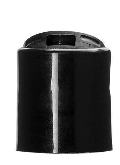 24-410 Black Smooth Disc Cap Pressure Sensitive Liner for PET - Cased 3500 - Rock Bottom Bottles / Packaging Company LLC
