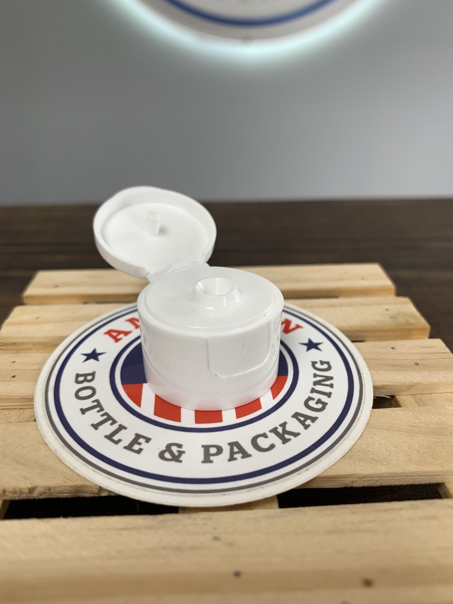 24-410 Flip Cap White Smooth - Cased 5000 - Rock Bottom Bottles / Packaging Company LLC