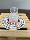 24-410 Clear PP Flip Top Cap - Cased 4000 - Rock Bottom Bottles / Packaging Company LLC