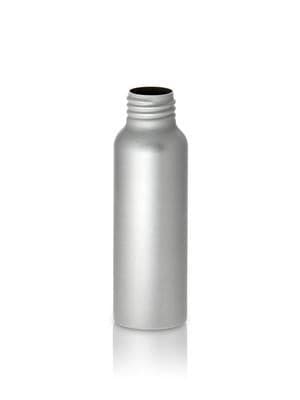 2oz Brushed Aluminum Bottle 24-410 BTL ONLY CASE COUNT 520 / PALLET COUNT 9360 - Rock Bottom Bottles / Packaging Company LLC