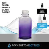 30ml Faded Purple Glass Bottle - Rock Bottom Bottles / Packaging Company LLC