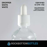 30ml Frosted Amber Glass Bottle - Rock Bottom Bottles / Packaging Company LLC