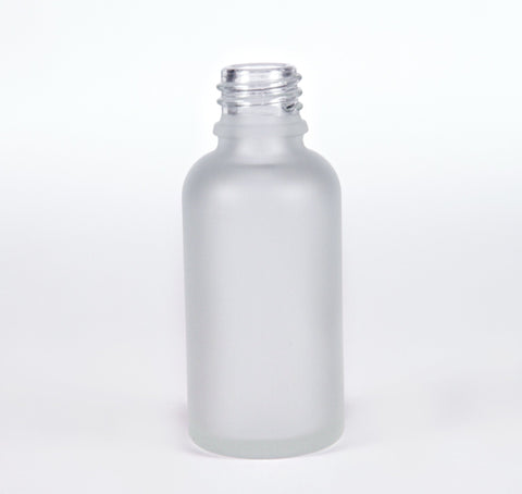 30ml Frosted Glass Bottle 18-415 neck - Cased 330 - Bottle Only - Rock Bottom Bottles / Packaging Company LLC