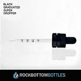 30ml Matte Black Glass Bottle - Rock Bottom Bottles / Packaging Company LLC