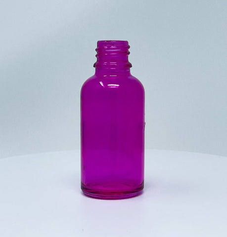 30ml Semi- Transparent Pink Glass Bottle 18-415 Cased 330 - Rock Bottom Bottles / Packaging Company LLC
