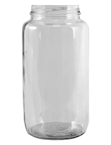 32oz 70-2030 HIGH SHOULDER ROUND JAR - 12PK - Rock Bottom Bottles / Packaging Company LLC