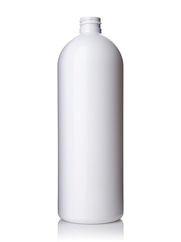 32oz White PET Cosmo Bottle with 28-410 Neck - 1440 per pallet. Tray packed - Rock Bottom Bottles / Packaging Company LLC