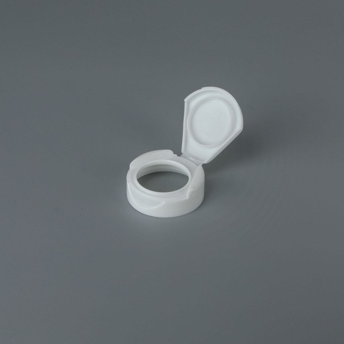 38-400 Flip Cap White with Heat Liner for PET/PP - NutraGEN 2 - CASED 2300 - Rock Bottom Bottles / Packaging Company LLC