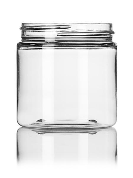 4 oz clear PET single wall jar with 58-400 neck finish- CASED 760 - Rock Bottom Bottles / Packaging Company LLC