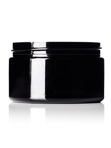 4oz Black 70-400 Single Wall PET Jar - CASED 320 - Rock Bottom Bottles / Packaging Company LLC
