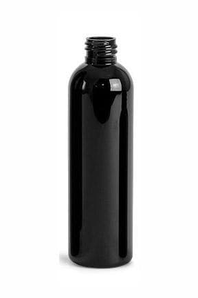 4oz Black PET Cosmo 20-410 Bottle -Cased 462 - Rock Bottom Bottles / Packaging Company LLC