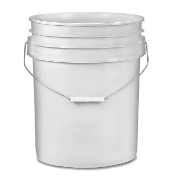 5 Gallon Food Grade White Bucket / Pail 126 per Pallet w/ Sealable Lid - Rock Bottom Bottles / Packaging Company LLC