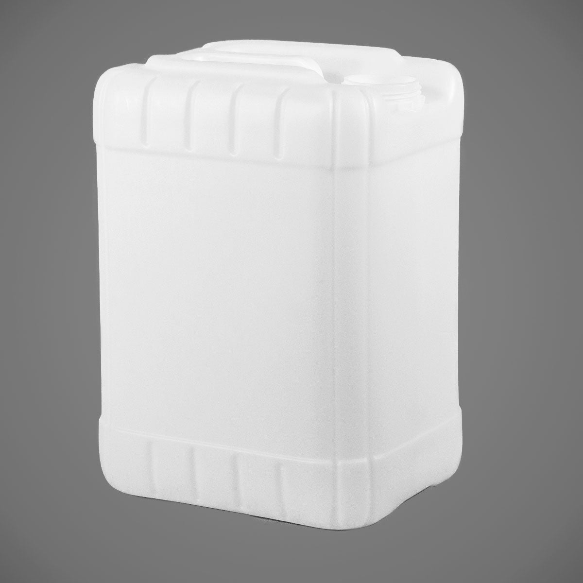 5 Gallon HDPE Tight Head Container Natural 1,100 gram Weight Reike 70mm TE Neck w/ 21mm Vent - 120 per pallet - Rock Bottom Bottles / Packaging Company LLC