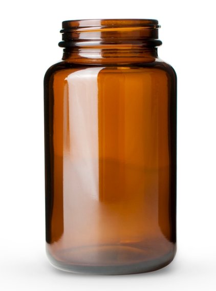 53-400 300cc Amber Glass Packer Cased 60 - Rock Bottom Bottles / Packaging Company LLC