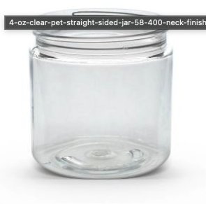 58-400 4oz Clear Pet Jar Single Wall - Rock Bottom Bottles / Packaging Company LLC