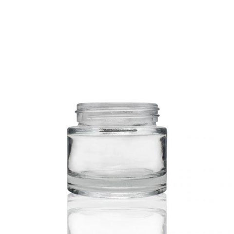 60g 53-400 Clear Thick Wall Glass Jar - CASED 80 - Rock Bottom Bottles / Packaging Company LLC