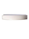 70-400 White Ribbed Cap with PS Liner - Cased 915 - Rock Bottom Bottles / Packaging Company LLC