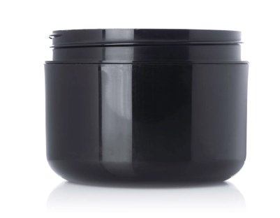 8oz Black PP Double wall Round Base Jar 89-400 Neck Cased 100 - Rock Bottom Bottles / Packaging Company LLC
